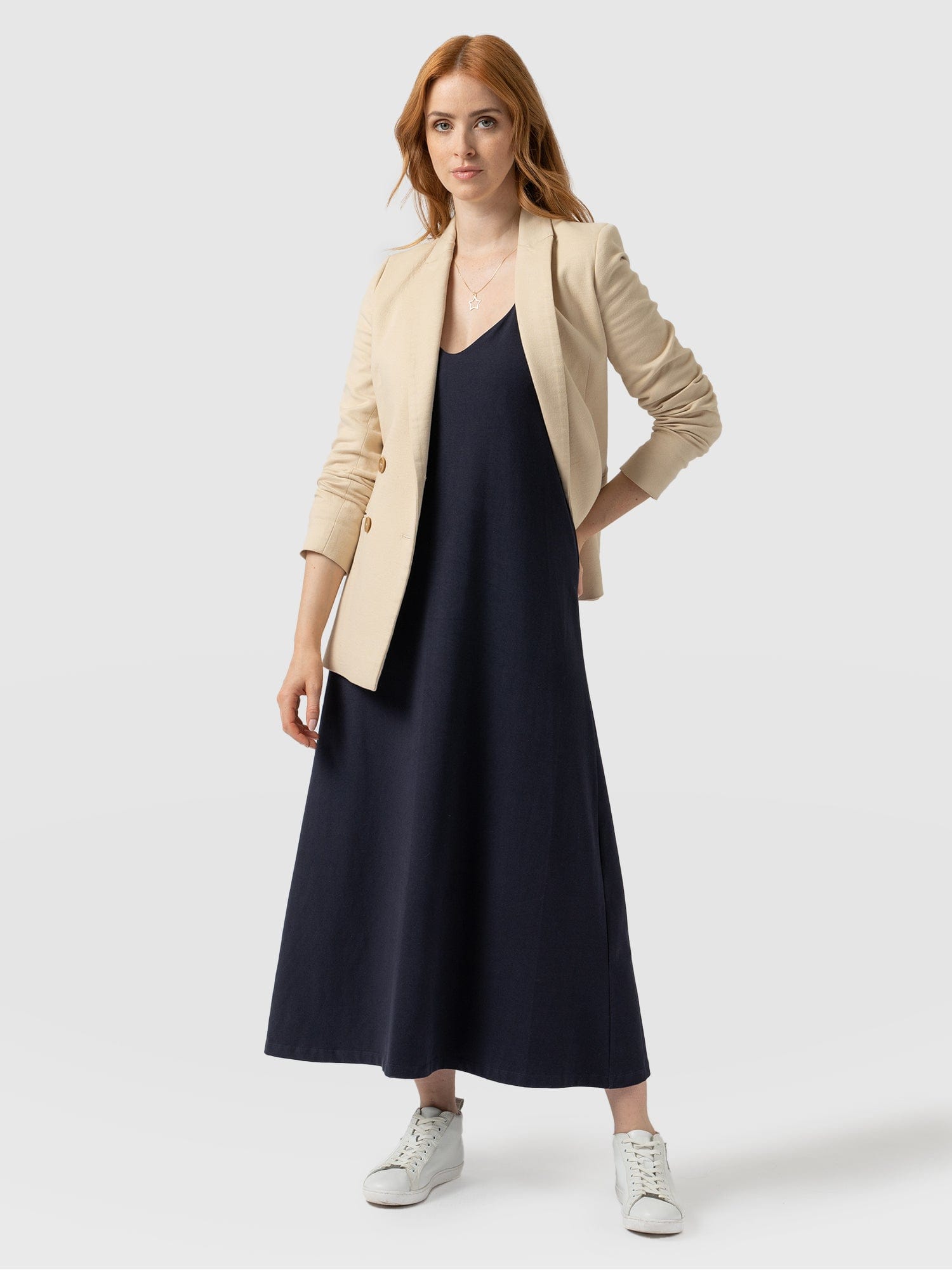 Sunset Dress Navy Rainbow - Women's Dresses | Saint + Sofia® EU